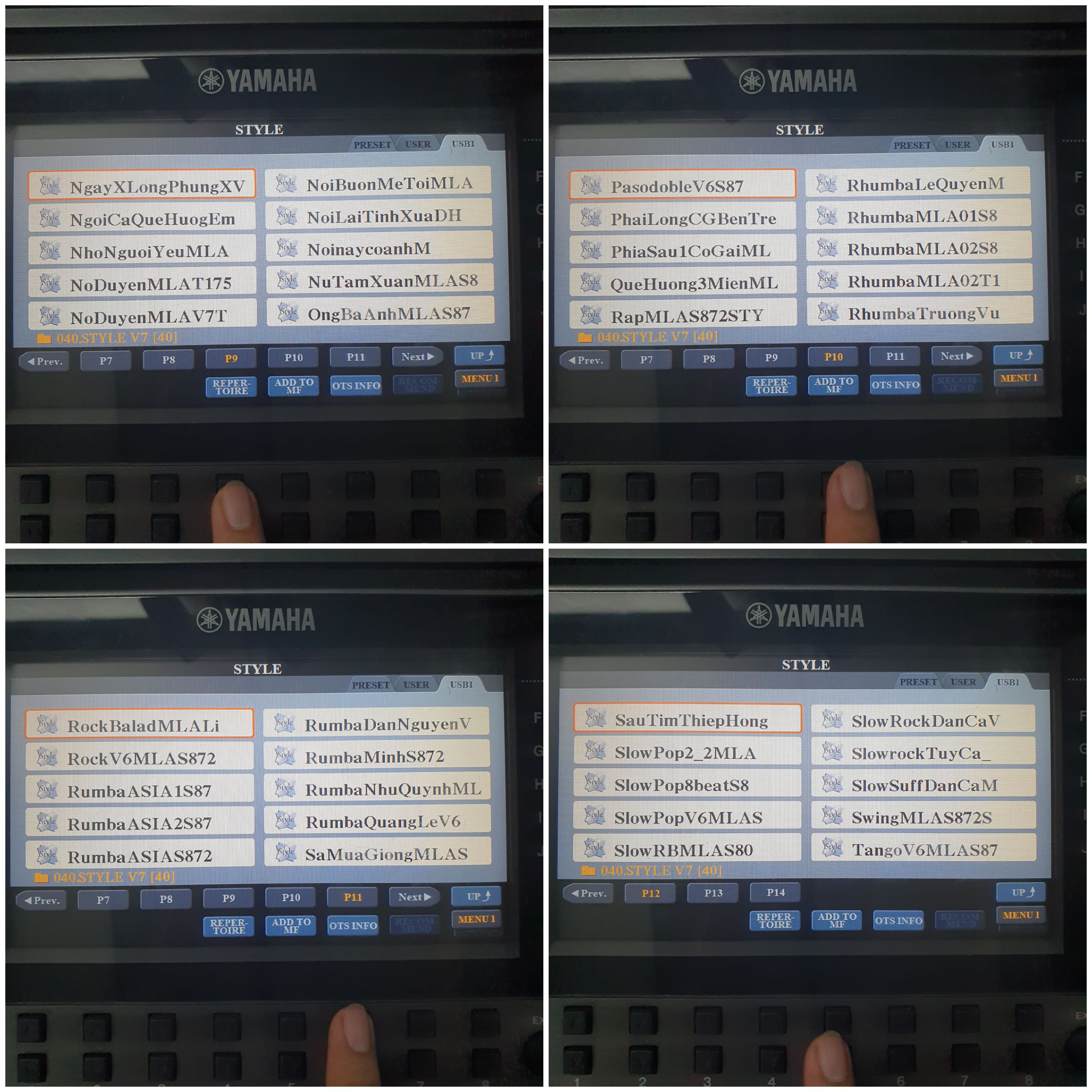 Usb Dữ liệu Sampler Đàn Yamaha Psr -S770