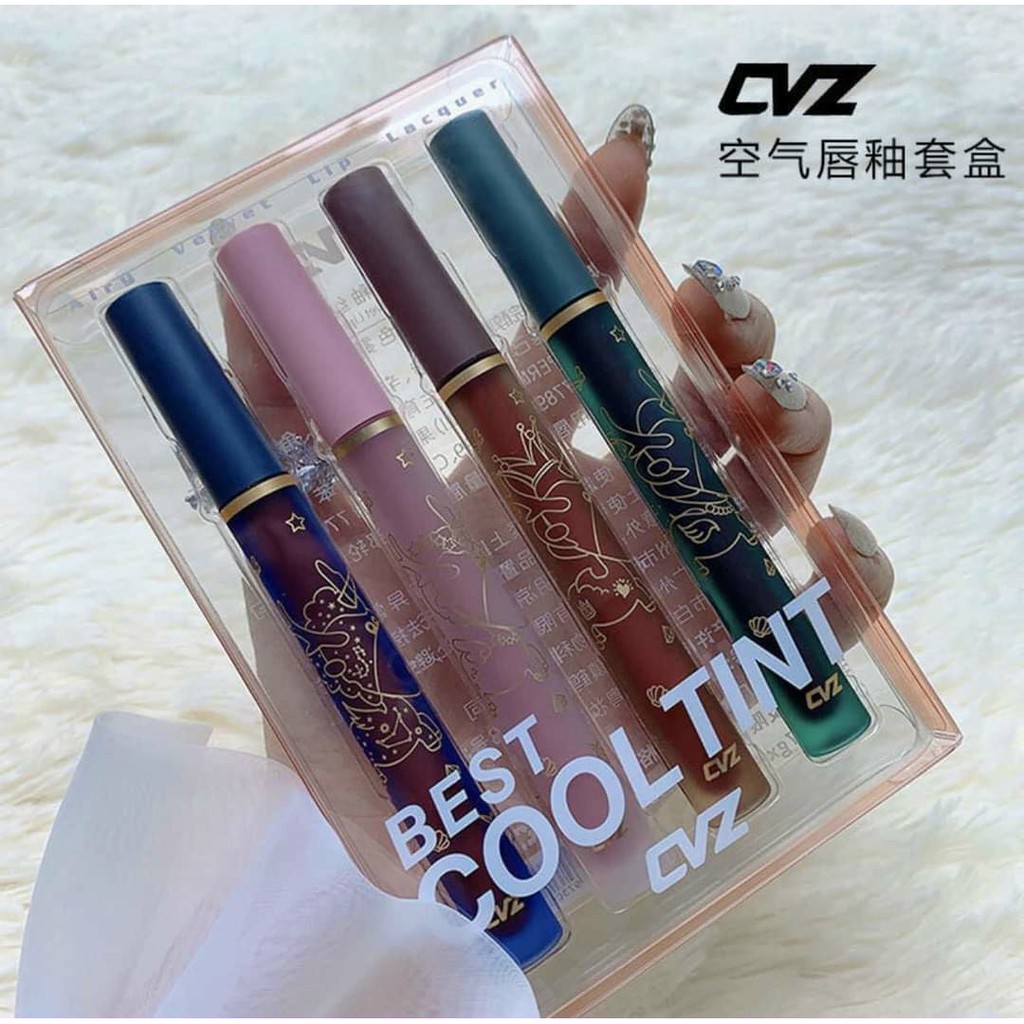 [HCM]Set 4 Cây Son Kem CVZ Best Cool Tint Siêu Hot