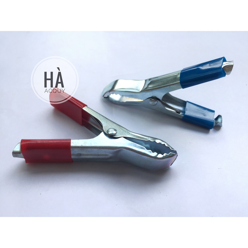 10 cặp Kẹp bình Ắc quy Xi Xanh Đỏ 30A - 8Cm
