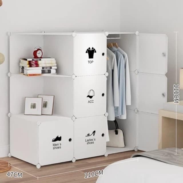 [HCM]Tủ nhựa ghép - 9 ô