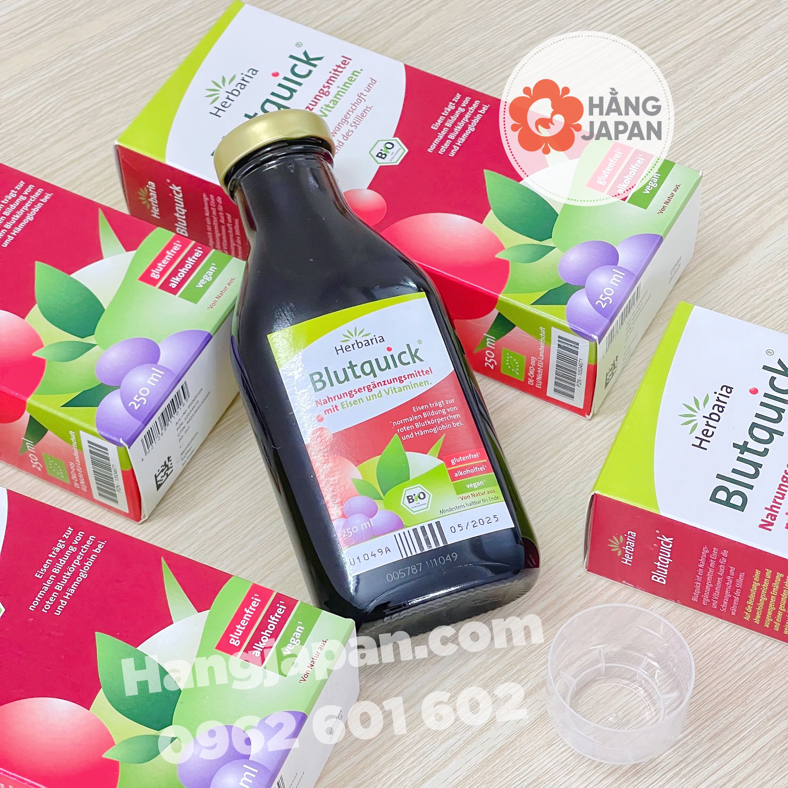 Dung dịch bổ sung sắt hữu cơ Blutquick (250ml) - Hàng Đức