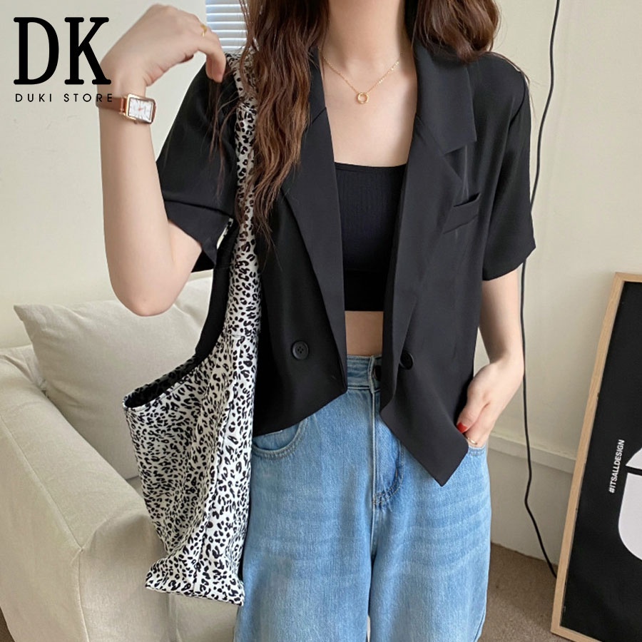[SALE 50%] Áo khoác áo vest blazer nữ ngắn tay đẹp BLU0031 - DUKI STORE