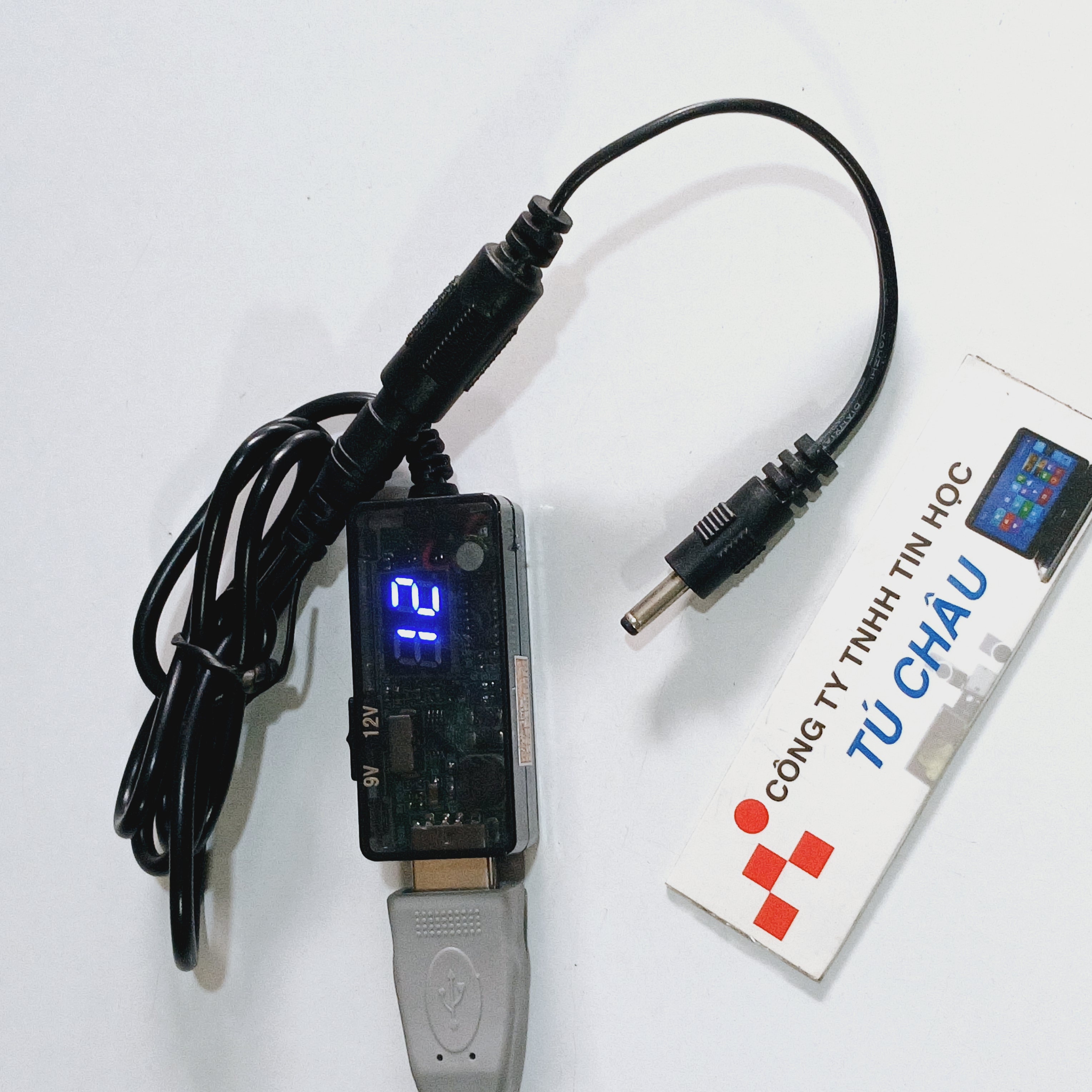 Cáp nguồn USB: USB ra 9V / USB ra 12V (Công tắc chuyển 9V hoặc 12V - Có đèn led)