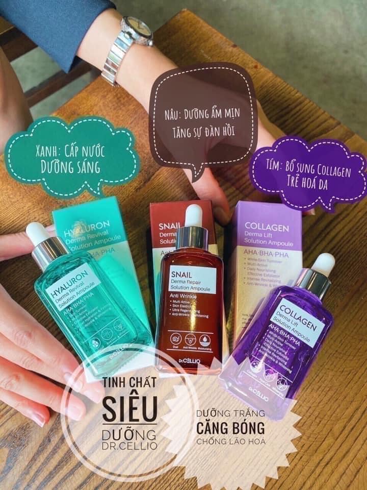 TINH CHẤT SERUM DR,CELLIO SOLUTION AMPOULE 50ML HÀN QUỐC