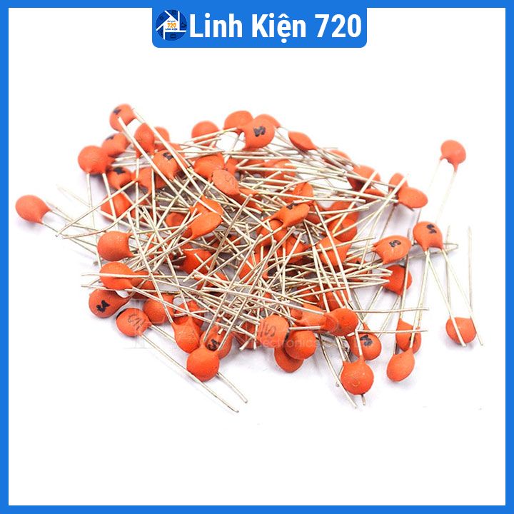 Gói 100 con tụ gốm đỏ 50V nhiều giá trị