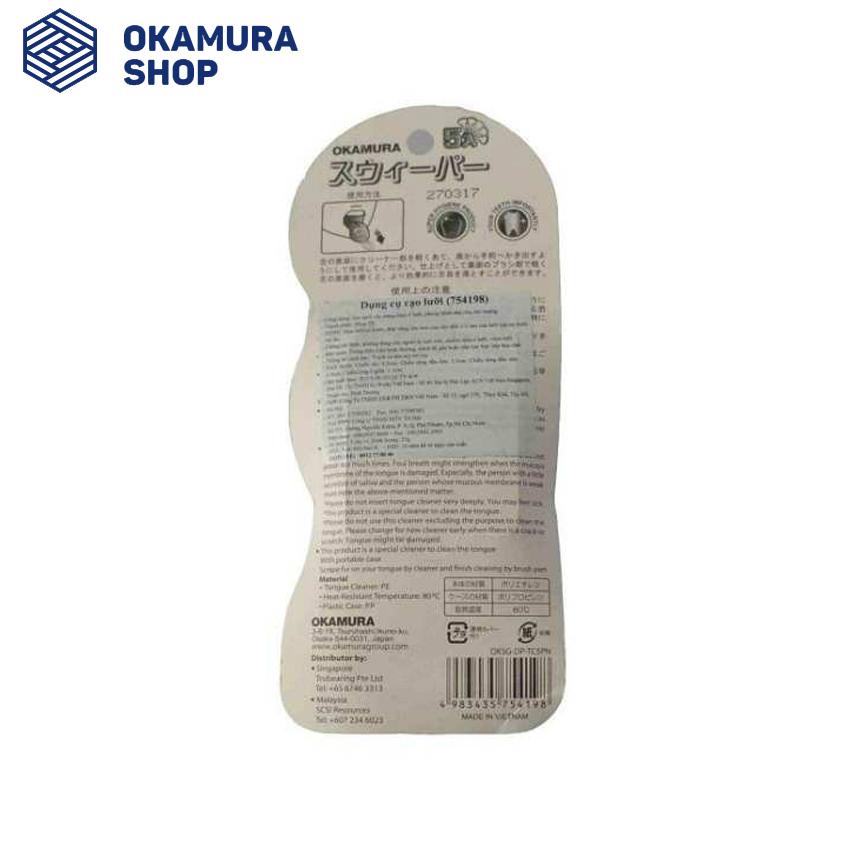 [HCM]Combo 5 Vỉ cạo lưỡi cao cấp Nhật Bản Okamura