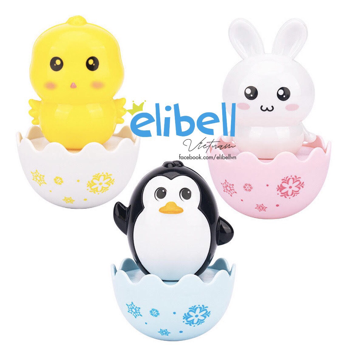 [ MUA 03 BỊCH BỈM TẶNG SET 03 TRỨNG LẬT ĐẬT ] SET QUÀ TẶNG 03 TRỨNG LẬT ĐẬT SIÊU KUTE CHO BÉ