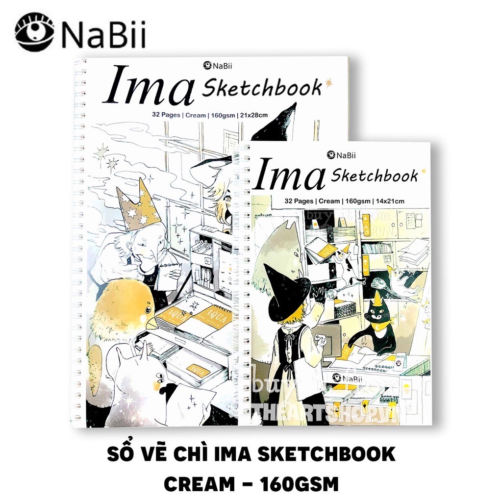 [THEARTSHOP] Sổ vẽ chì NABII IMA Sketchbook (160gsm)