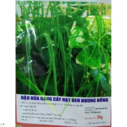 Hạt giống đậu đũa hạt đen dạng cây - Gói 20g