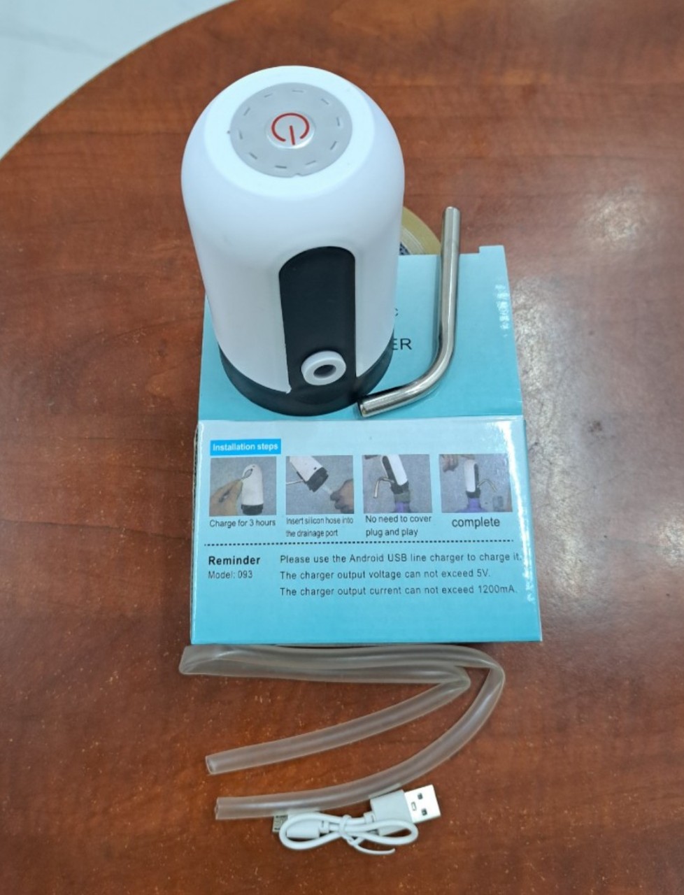 Vòi bơm hút bình nước 20l tự động