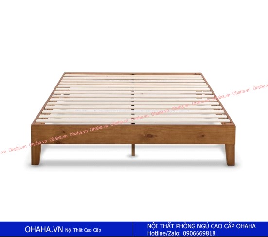 [ Freeship HCM ] Giường Ngủ Gỗ Cao Su Hiện Đại BASIC OHAHA