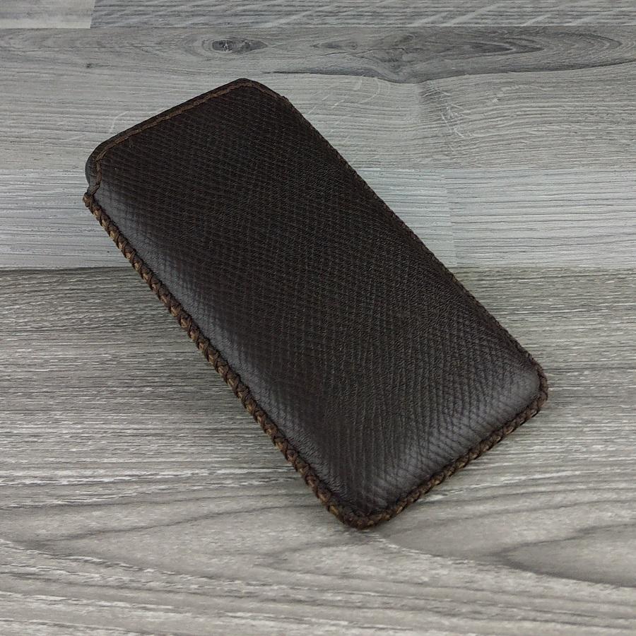 Bao Da Rút Iphone XR Vintage Da Bò