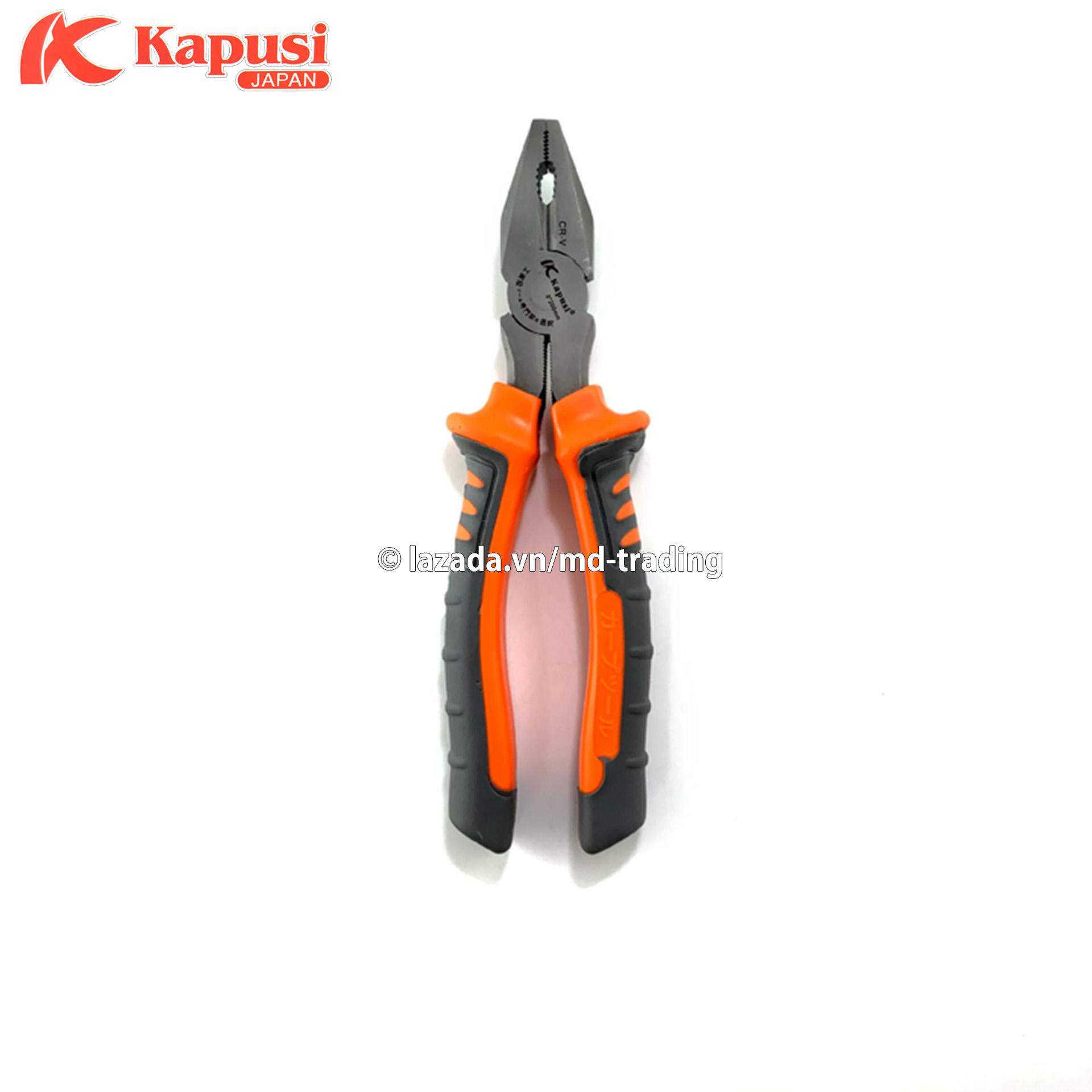 Kìm điện thép Nhật CR-V cao cấp Kapusi Japan 8 inch (200mm)