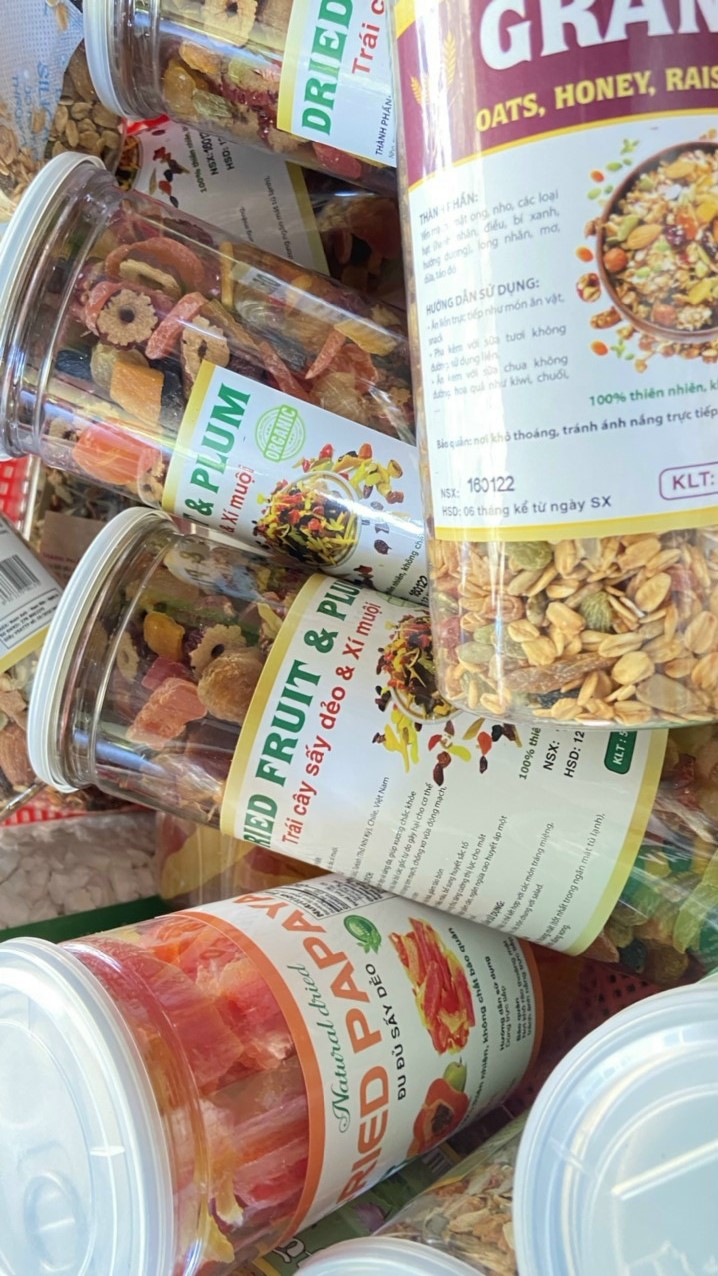 TRÁI CÂY MIX SẤY XÍ MUỘI (ĂN KIÊNG ĐƯỢC)
