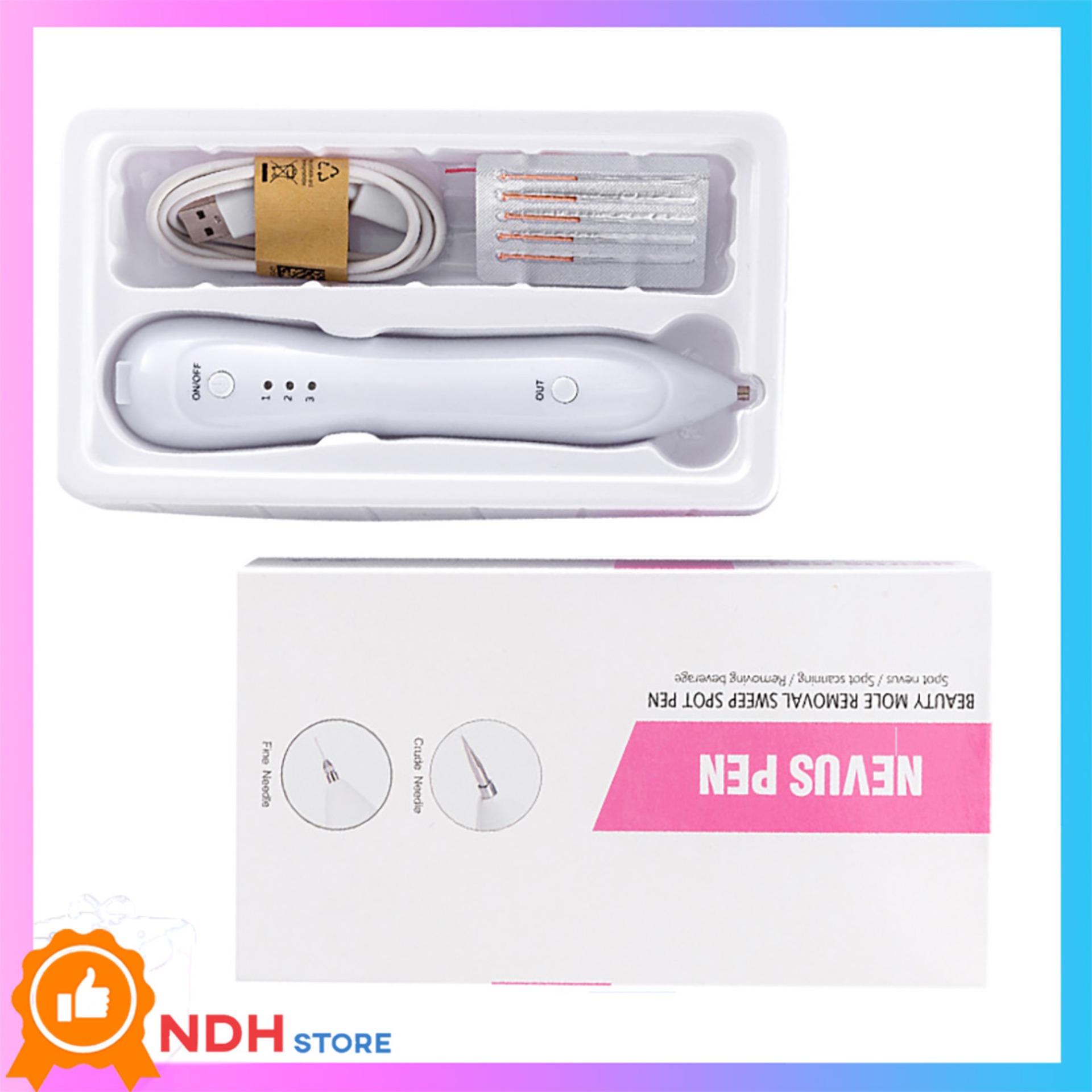 BÚT XOÁ NỐT RUỒI TÀN NHANG DÙNG ĐIỆN 3 CẤP ĐỘ Dùng quét nám loại bỏ tàn nhang đốm tuổi nốt ruồi phẳng mụn thịt