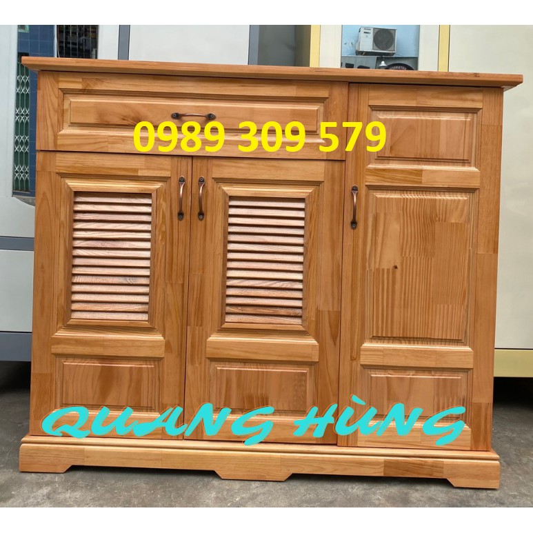 [HCM]TỦ GIÀY DÉP GỖ THÔNG NGANG 1M2 CAO CẤP HCM