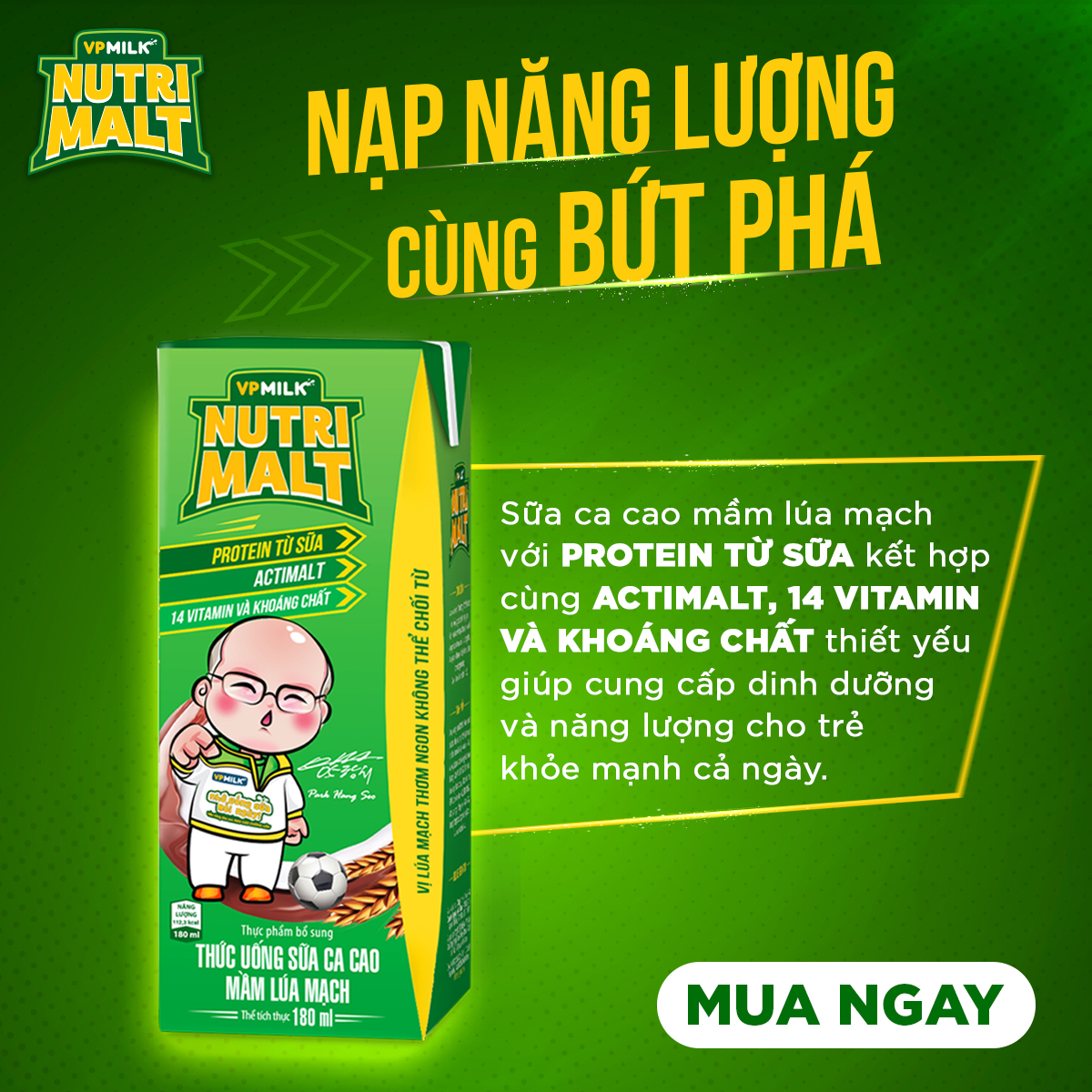 [Box of 48 Boxes of 110ml] Nutrimalt Black Barley Sprout Cocoa Milk for Babies from 1 Year Old