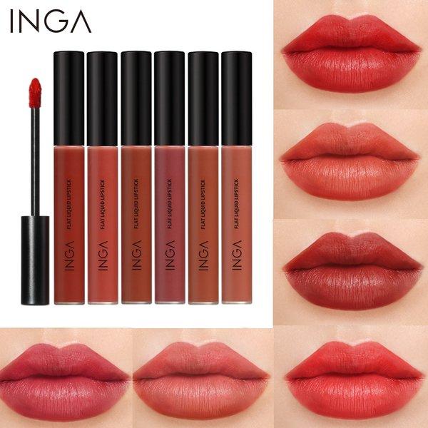Son Kem Lì Mềm Mịn, Lên Màu Cực Chuẩn Inga Flat Liquid Lipstick