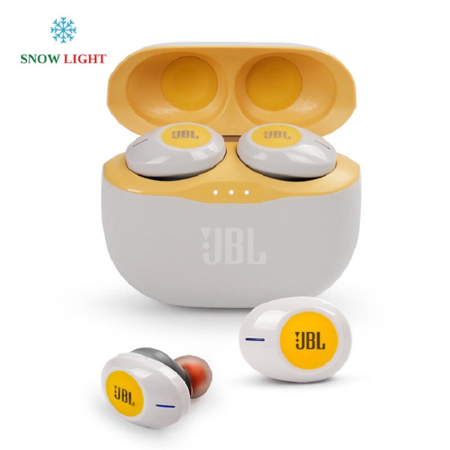 Tai Nghe Bluetooth không dây T120 TWS Light Snow, chơi game nghe nhạc, tai nghe dáng đẹp, tinh tế, âm thanh sắc nét, nút cảm ứng; Phù hợp với mọi loại điện thoại/laptop/máy tính bảng