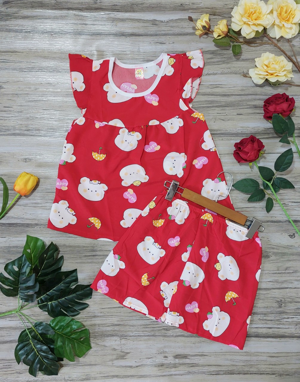 Bộ đồ pijama chất lụa cực xinh xắn cho bé gái từ 24-30kg, thời trang trẻ em NOVA SHOP