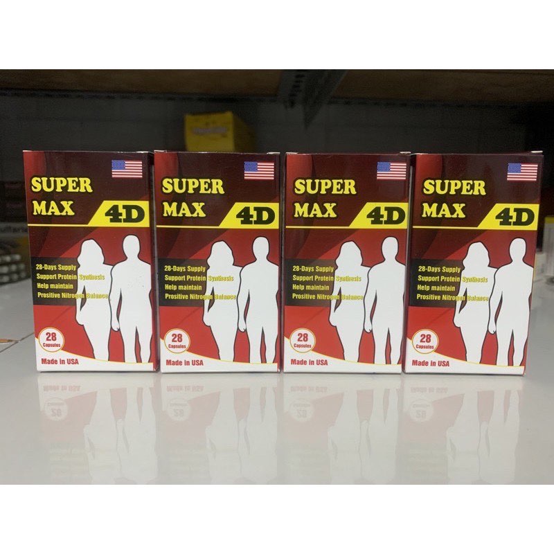 [HCM]TĂNG CÂN SUPER MAX 4D hộp 30 viên