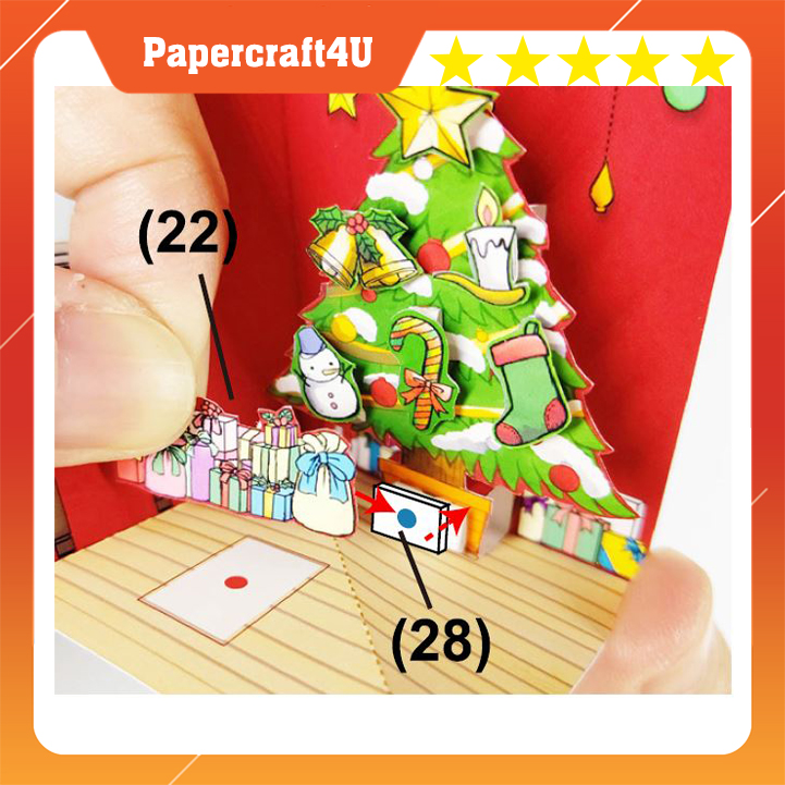 Mô hình giấy Giáng sinh  Kì nghĩ Noel
