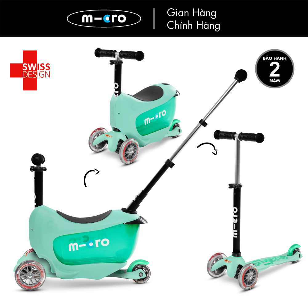 Xe trượt scooter có ghế ngồi Micro Mini2go Deluxe Plus