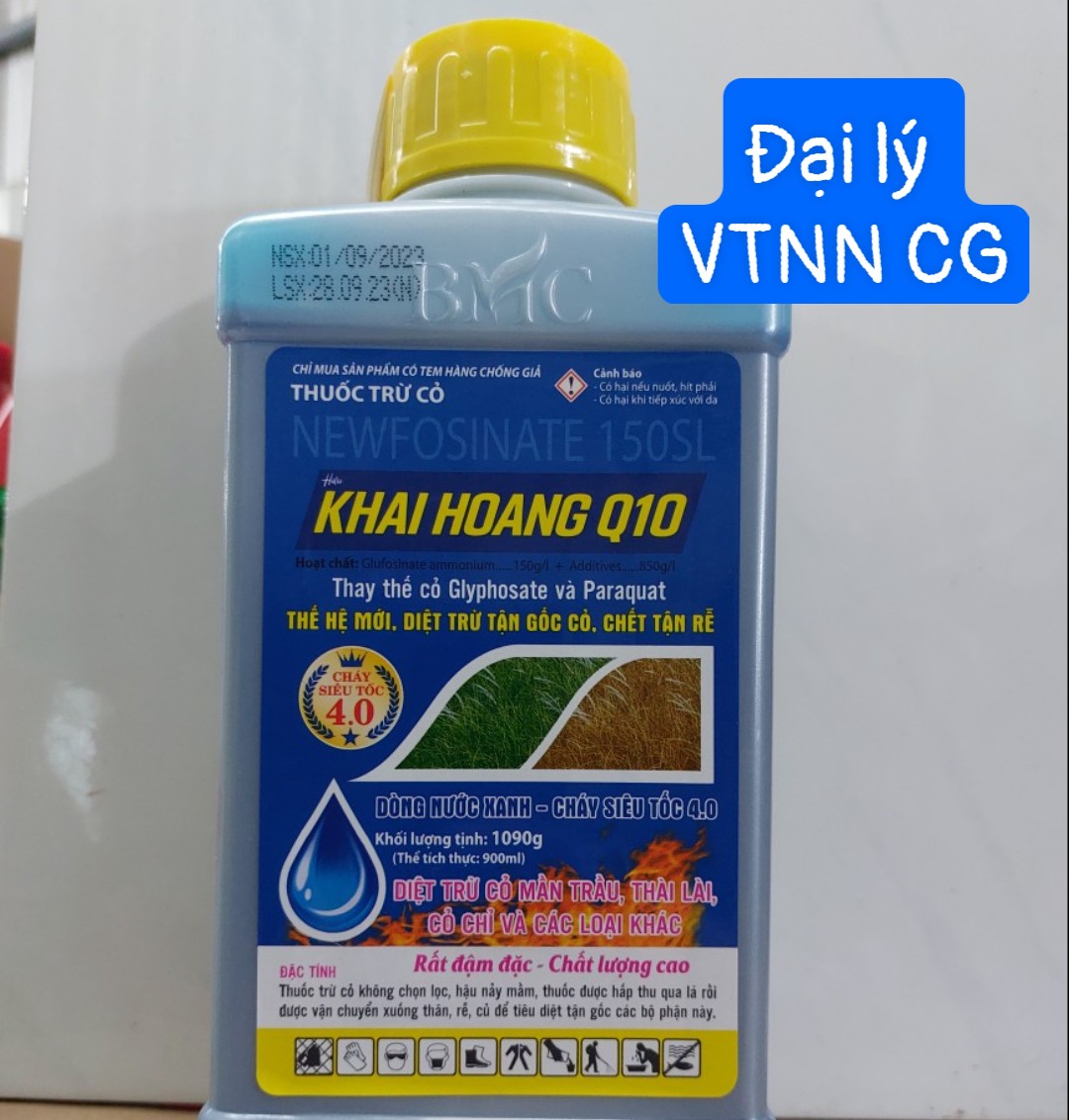 Thuốc trừ cỏ khai hoang q10 - chai 900ml trừ cỏ dại tận gốc