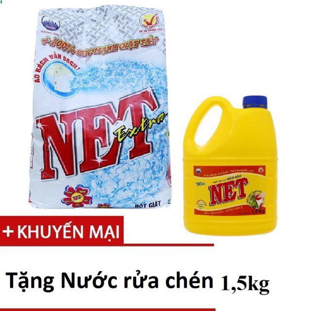 [HCM]BỘT GIẶT NET Extra 6kg + TẶNG