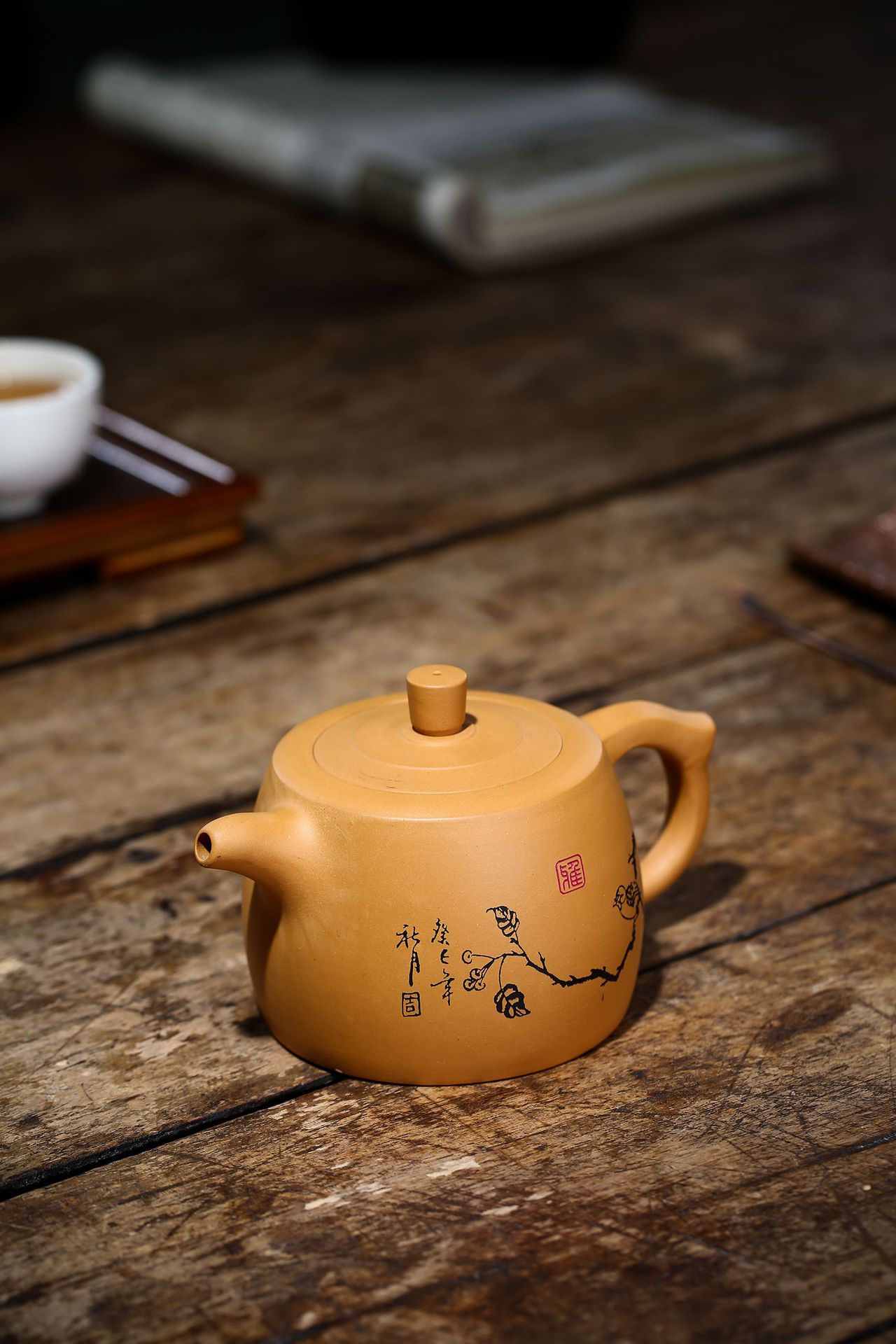 Ấm Tử Sa Nghi Hưng Tỉnh Lan 310 ml (Hoàng Kim Đoạn Nê)
