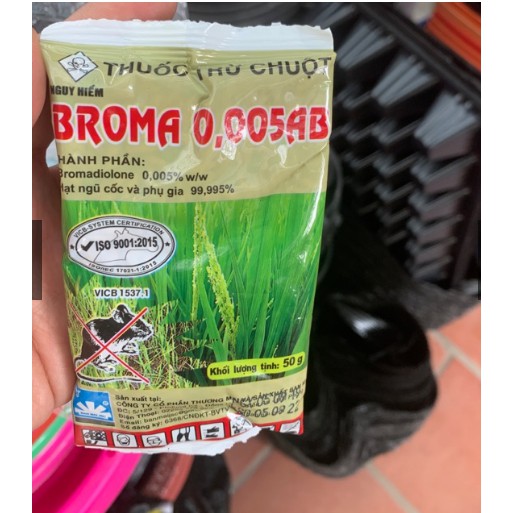 Bả diệt chuột trộn thóc BROMA 50gr
