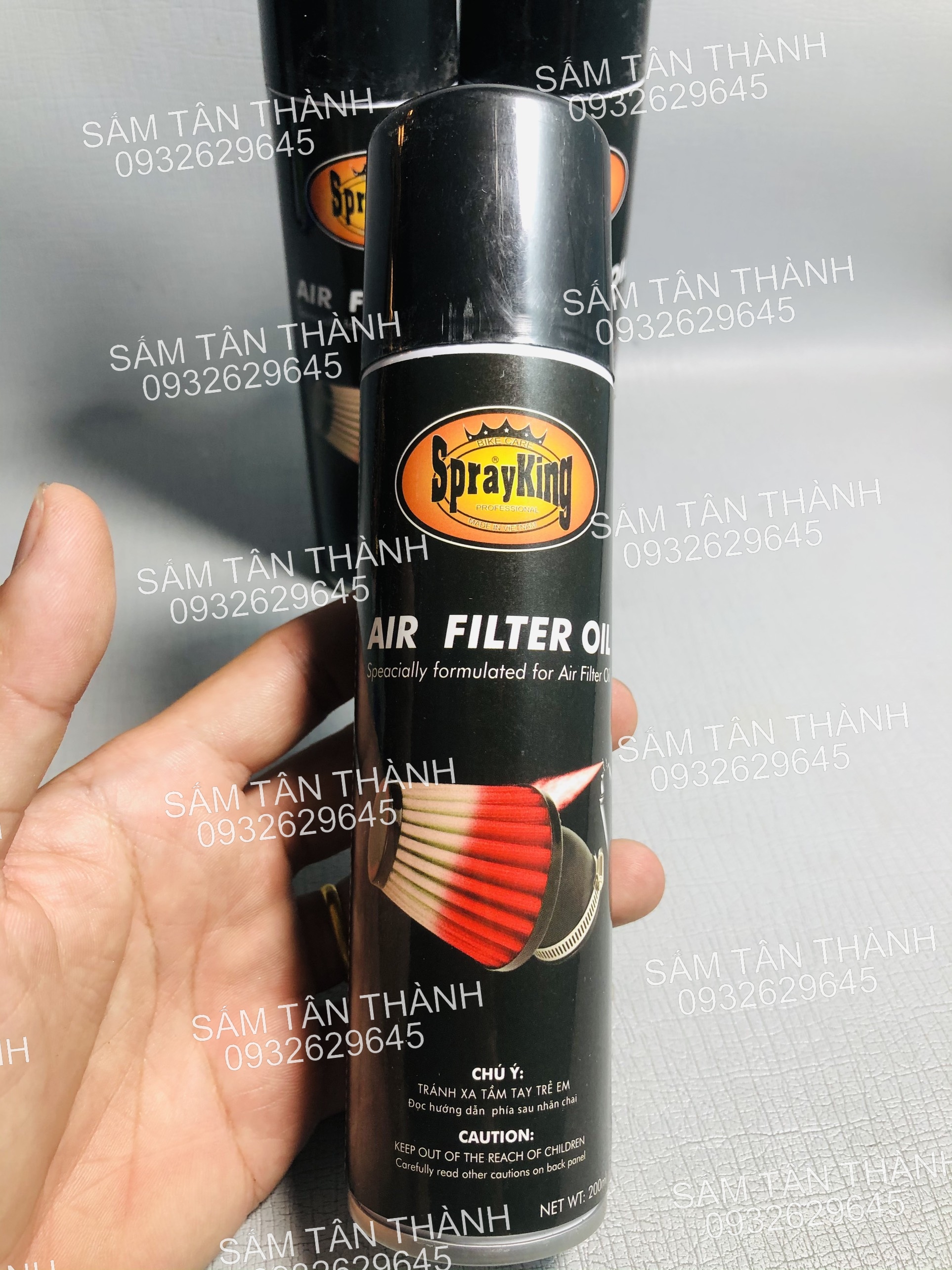 Dung dịch Spray King ==> dùng tẩm dầu cho bo e , lộc gió