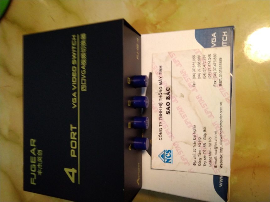 Bộ gộp vga 4 vào 1 ra fjgear fj-15-4 fjgear