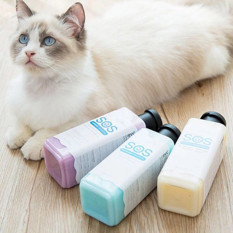 Sữa tắm dành riêng cho mèo SOS chai 530ml giúp mượt lông và lưu giữ hương thơm