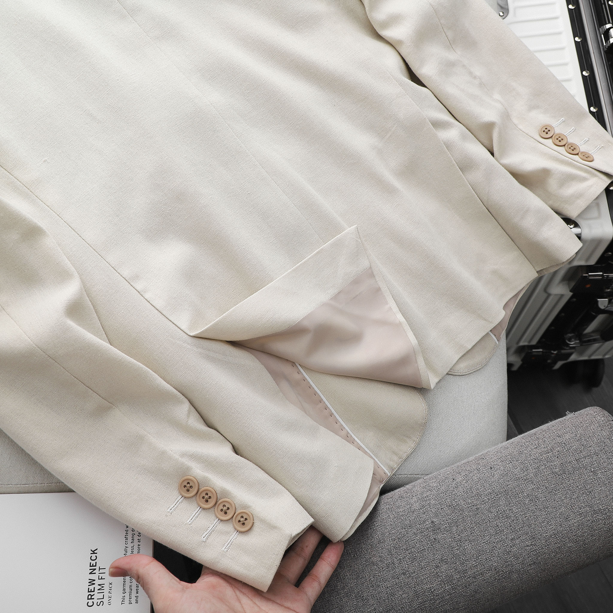 Áo  Blazer Nam , Inf Essential 1B , VE000145_SOMEHOW