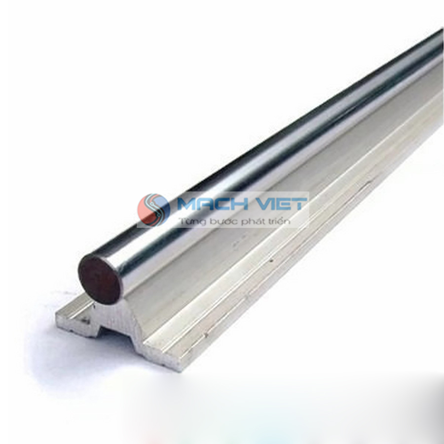 Thanh ray trượt tròn có đế phi 12 (không kèm con trượt) dài 0.5 mét
