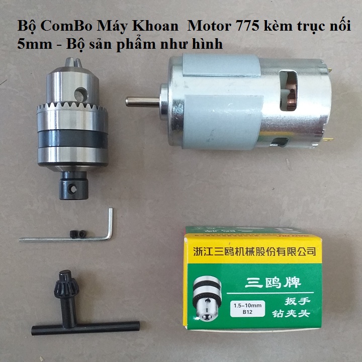 Combo chế máy khoan từ motor 775