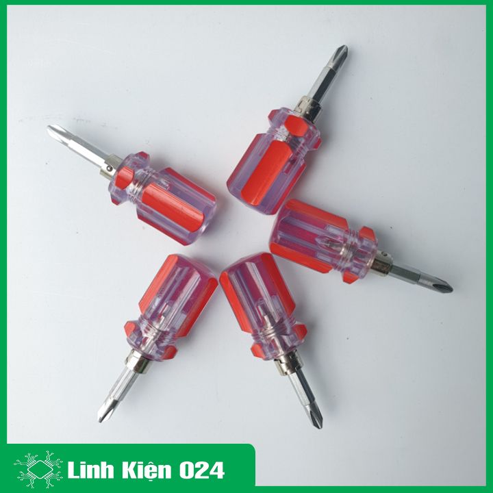 Tua vít lùn 2 đầu (1 đầu 2 cạnh, 1 đầu 4 cạnh) chắc chắn tiện lợi