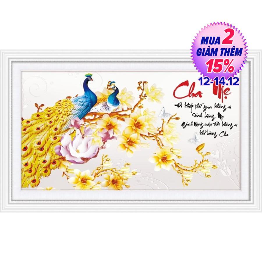 Tranh thêu chữ thập cao cấp Cha mẹ 88954