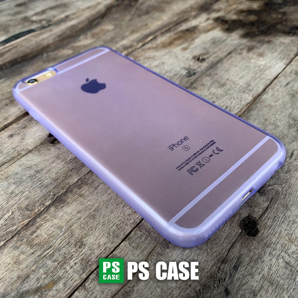 Ốp lưng dẻo tím mờ chống sốc cao cấp dành cho iPhone 6 / iPhone 6s - PS Case phân phối