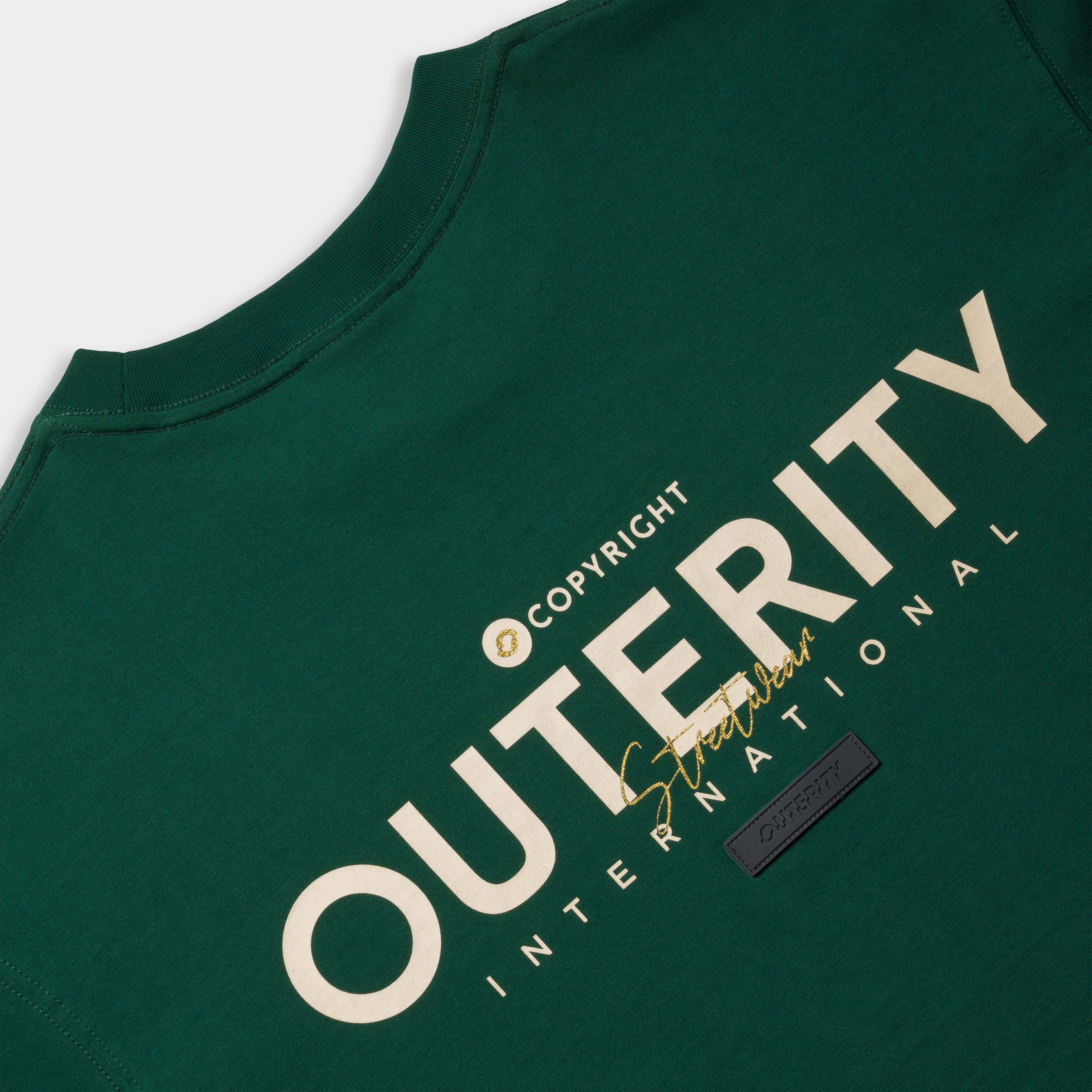 Áo thun Outerity MultiFont v3.0 / Màu Xanh Lá Đậm - ORT.B 156
