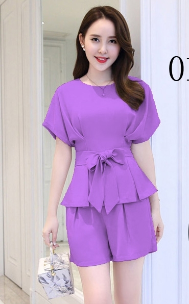 Set bộ đẹp đi chơi set bộ quần short set áo xếp ly eo cột dây quần short xuka 339