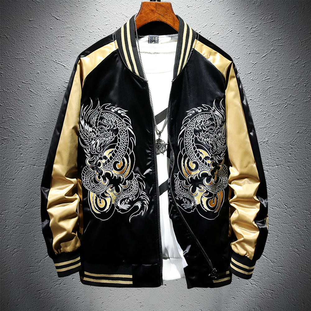 Áo Khoác Nhẹ Chống Nắng Nam Nữ Khóa Kéo In Hình Con Rồng Kiểu Dáng Hàn Quốc Thanh Lịch Thời Trang 4MENHCM AO KHOAC NAM 9000030CC