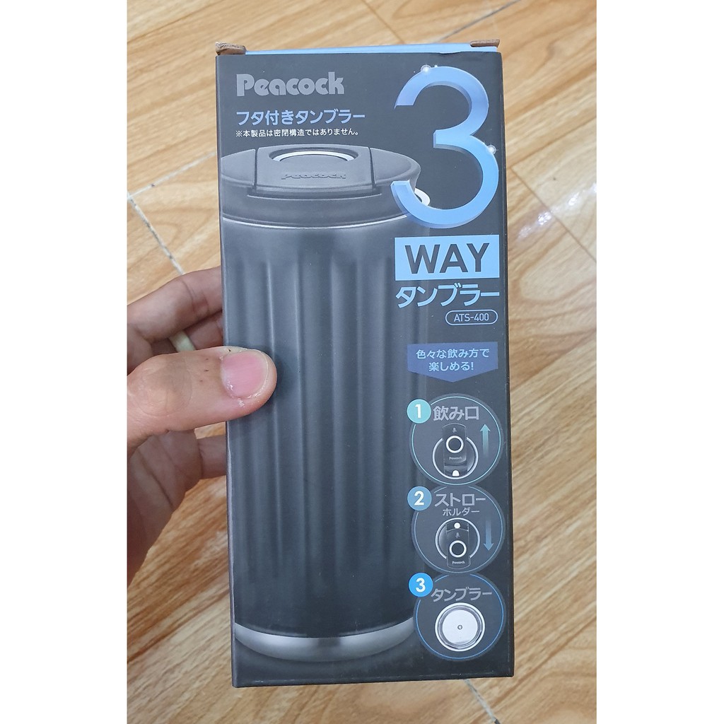 [HCM]Bình giữ nhiệt Peacock 350ml - ATS-400