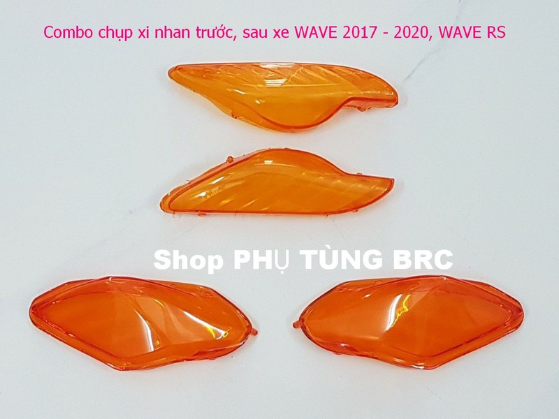 Combo chụp xi nhan trước, sau xe WAVE A 2017 - 2020 ( SL: 4 cái)