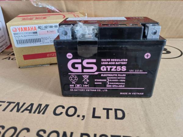 Bình ắc quy Yamaha GS  GTZ5S (12V-3.5 Ah)