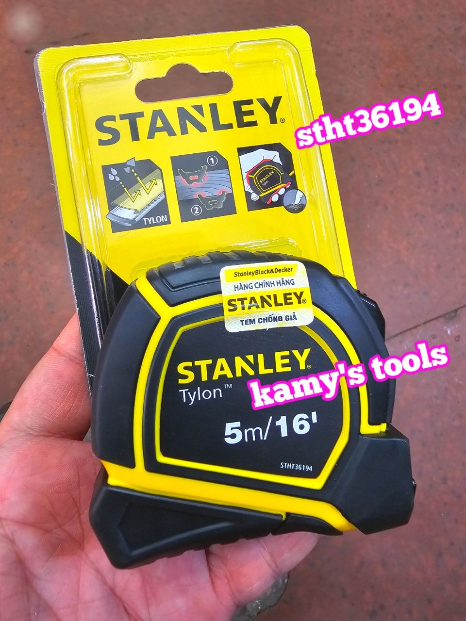 [HCM]Thước Cuộn 5m Stanley Bản 19mm Stht36194 (Thước Dây 5m Thước Kéo 5m)