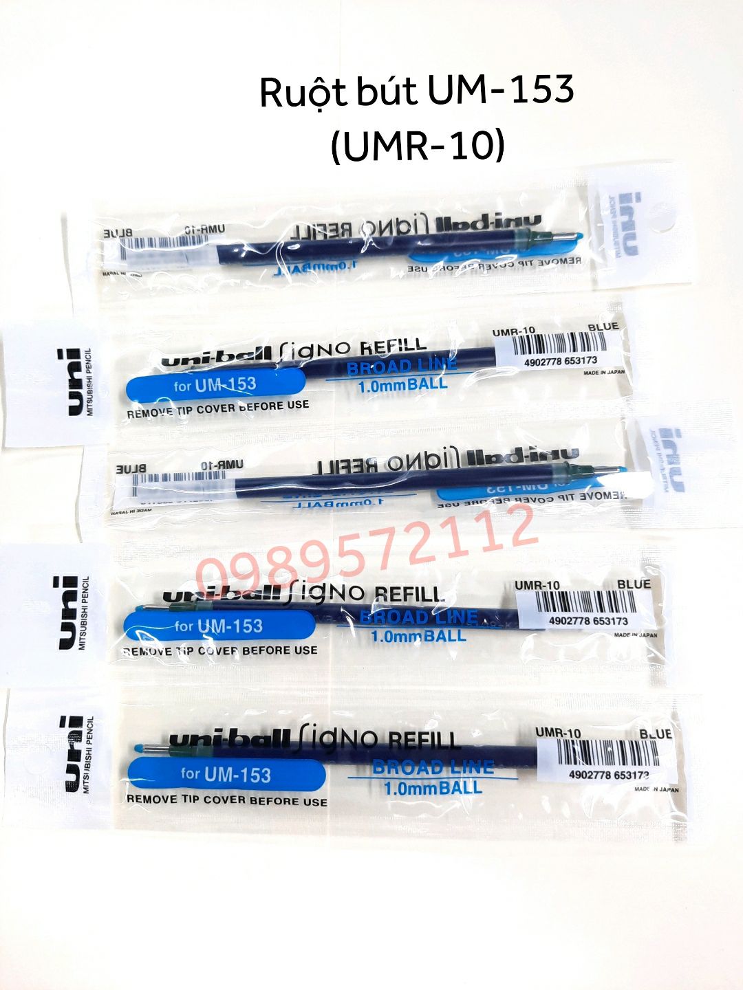 Ruột Bút UM-153 (UMR-10).ngòi bút uni-ball. (1 cái)