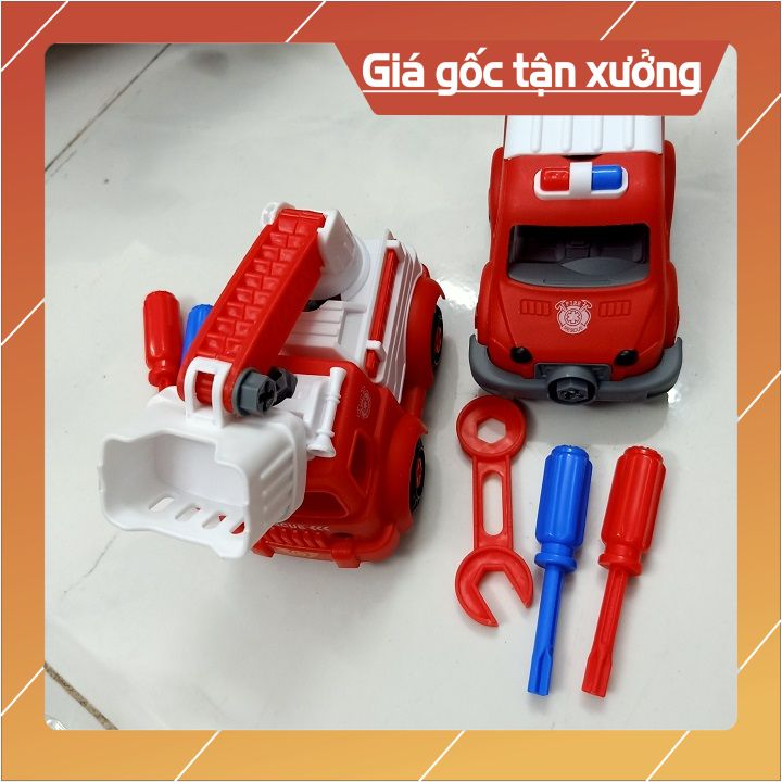 {SIÊU RẺ} Bộ Lắp Ráp Xe Cứu Hỏa Công Trình