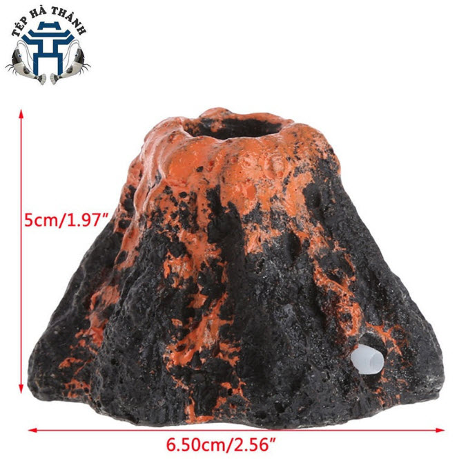 Đầu Sủi Oxy Mô Hình Núi Lửa Trang Trí Cho Bể Cá Cảnh Bể Thủy Sinh